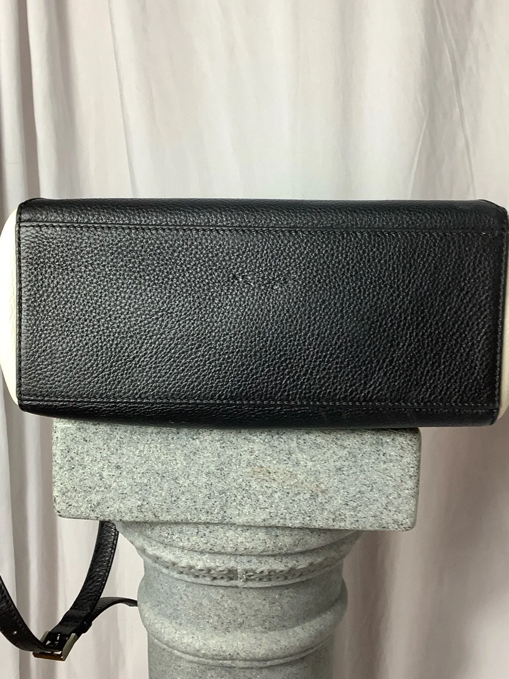 Kate Spade Black & Cream Top-Handle Satchel